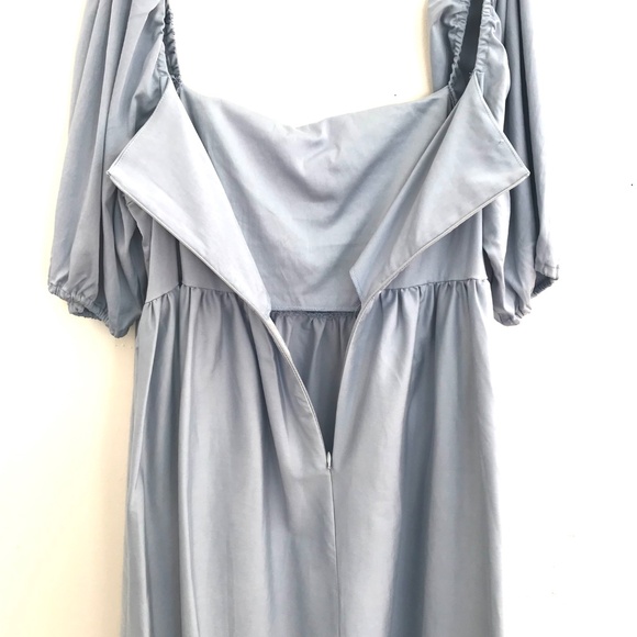 NWT Smash & Tess Sunrise Mini Sky Blue L dress puff sleeve coquette cottage core - Picture 5 of 16